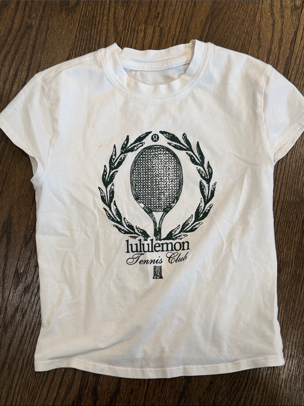 Lululemon Kids White Tennis Club Graphic Tee
